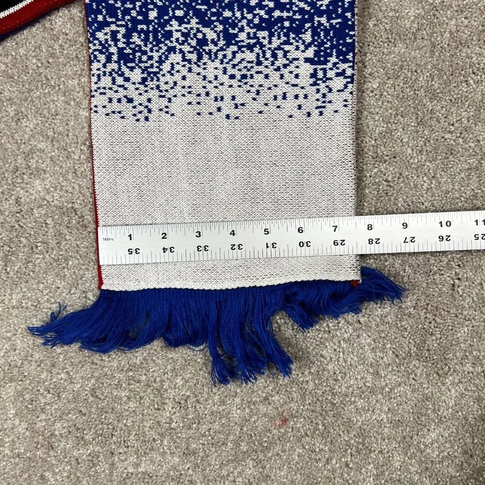 Reebok Unisex One Size Multicolor Graphic Knit Fringe USA‎ Flag UFC Scarf NWT